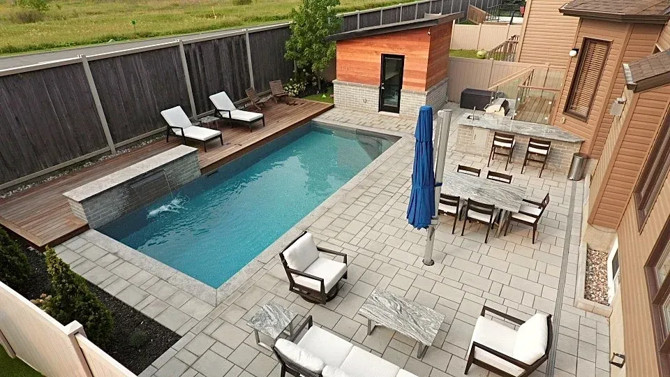Mickelberry Hangout completed backyard view 2