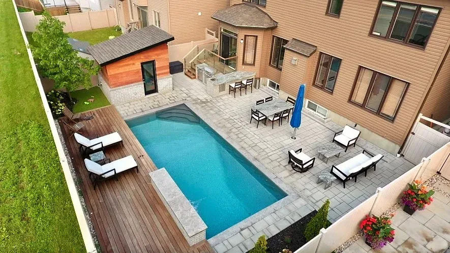 Mickelberry Hangout completed backyard view 3