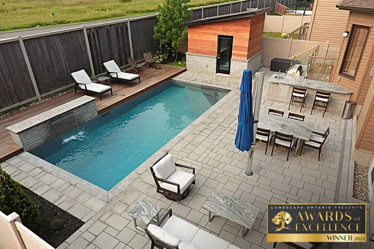 Mickelberry pool, Ipe deck and outdoor living area
