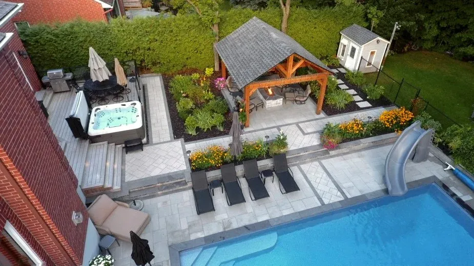Rivercrest Escape completed backyard view 3