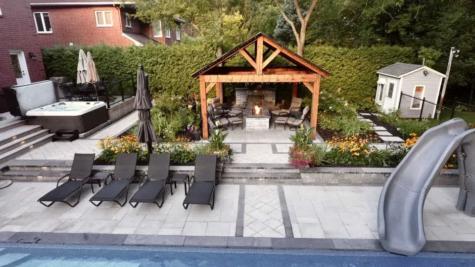 Rivercrest Escape completed backyard view 4